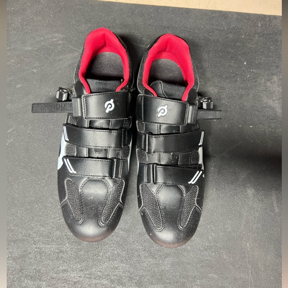 Peloton Black and Red Men's Cycling Shoes